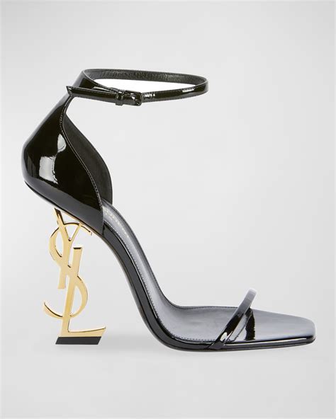 ysl logo heel pumps|ysl heels images.